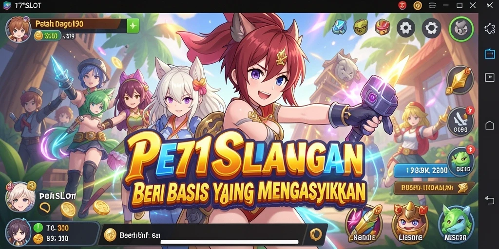Screenshot gameplay <strong>171SLOT</strong> dengan karakter anime yang beraksi.