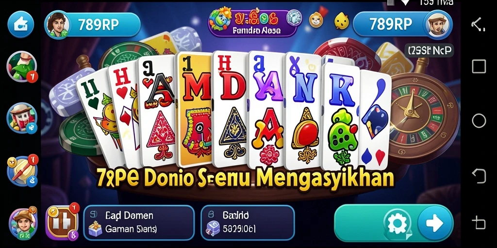 Tampilan gameplay Domino yang menarik dan interaktif di 789RP.