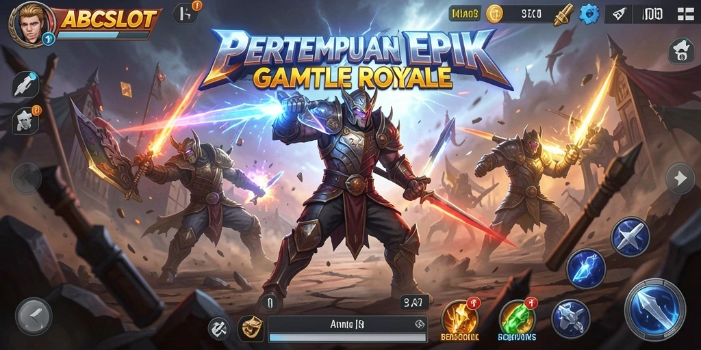 Tampilan gameplay seru dari ABCSLOT yang penuh aksi Battle Royale.