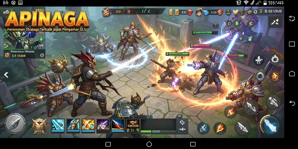Tampilan gameplay APINAGA yang menarik dan penuh strategi.