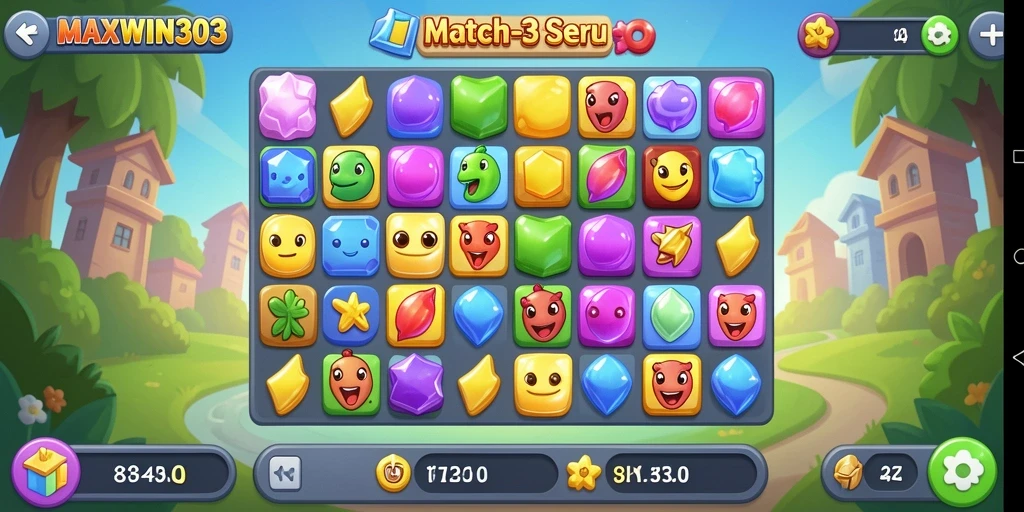 Screenshot gameplay MAXWIN303 yang penuh warna dan seru.