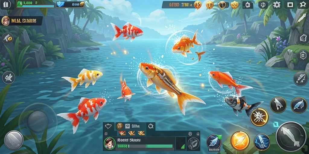 Tampilan gameplay Tembak Ikan yang menakjubkan di MLBB8.
