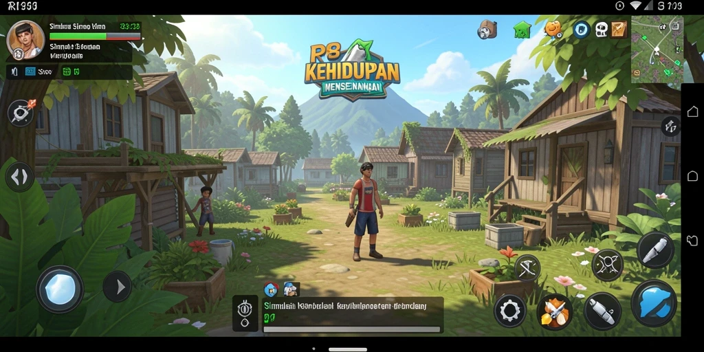 Tampilan gameplay RP8 dengan karakter yang berinteraksi dalam lingkungan yang dinamis.