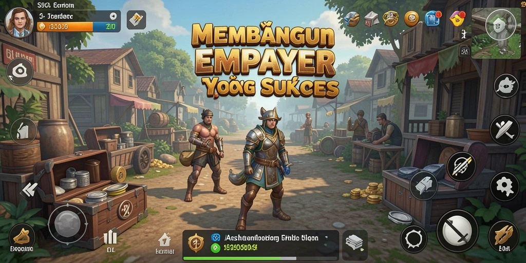 Tampilan gameplay menarik di S80 dengan elemen Tycoon yang menyenangkan.