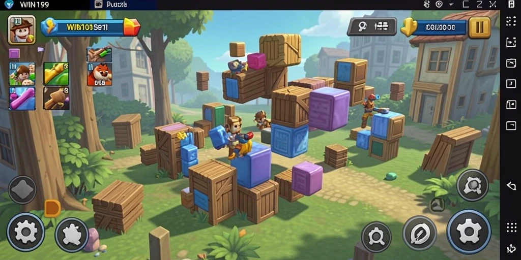 Tampilan gameplay seru dari WIN199 dengan teka-teki yang menantang.